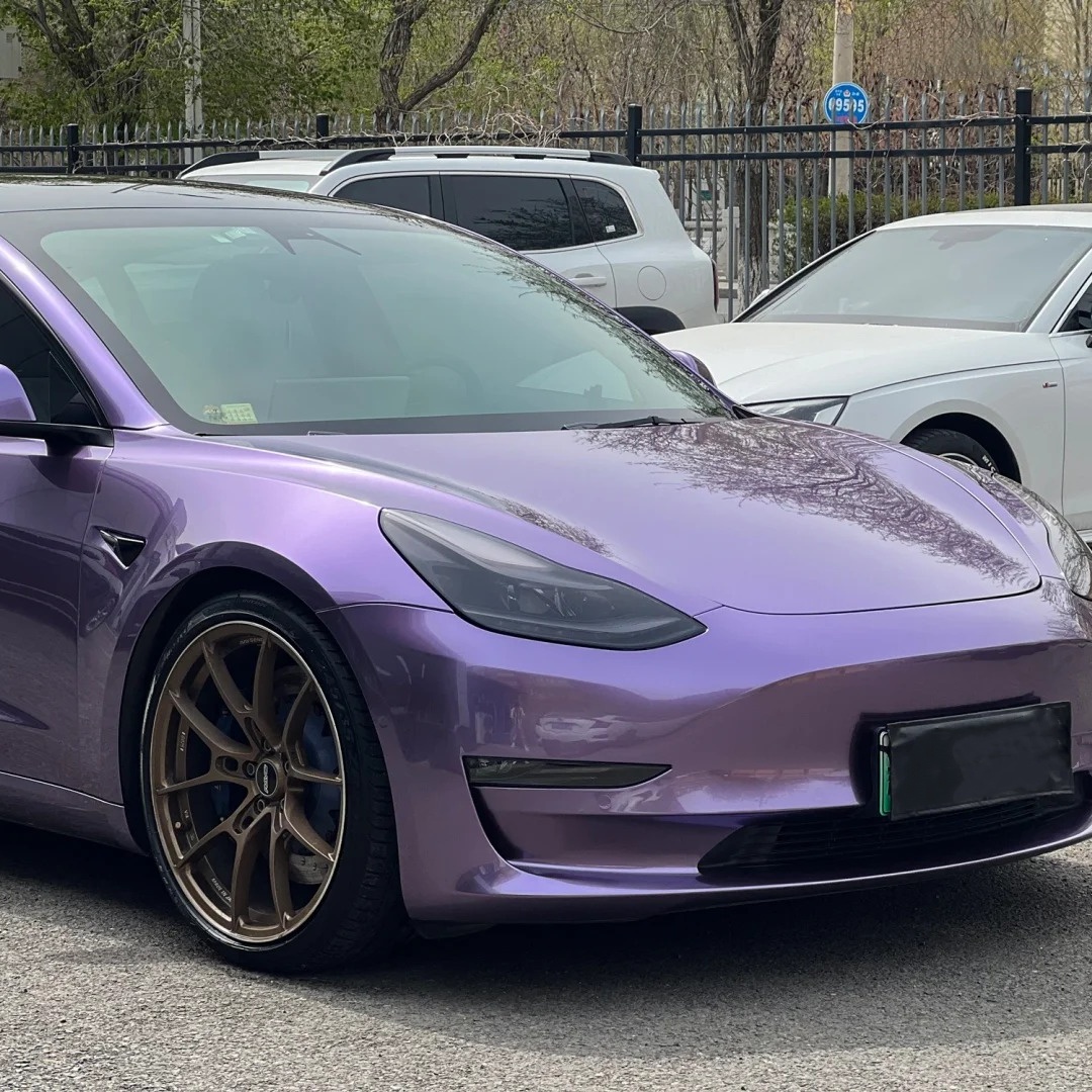 TPU Liquid Metallic Loganberry Purple Paint Protection Film