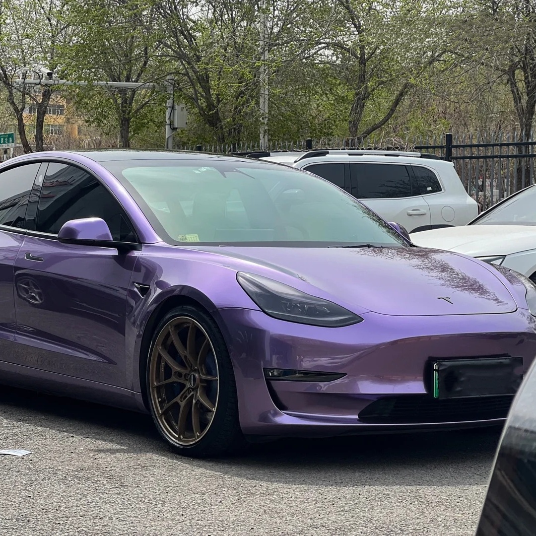 TPU Liquid Metallic Loganberry Purple Paint Protection Film