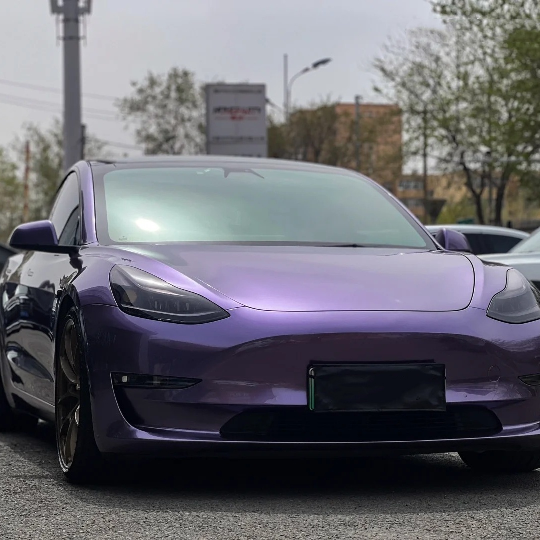 TPU Liquid Metallic Loganberry Purple Paint Protection Film