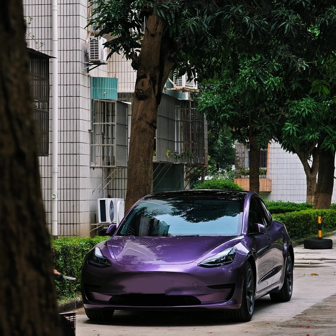 TPU Liquid Metallic Loganberry Purple Paint Protection Film