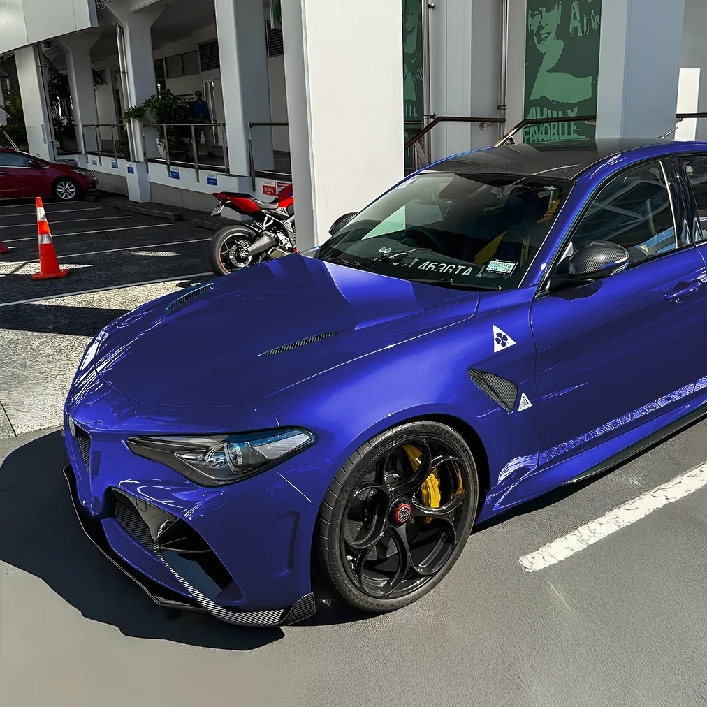 TPU Royal Spindle Blue Paint Protection Film