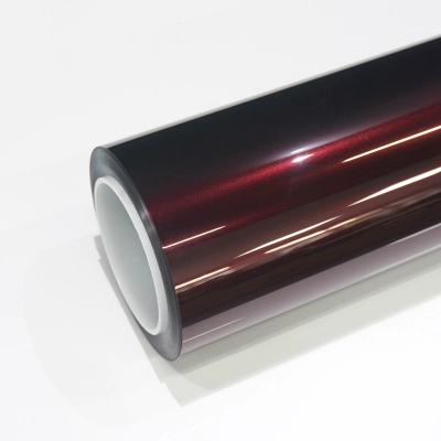 TPU Glossy Metallic Black Rose Paint Protection Film 01