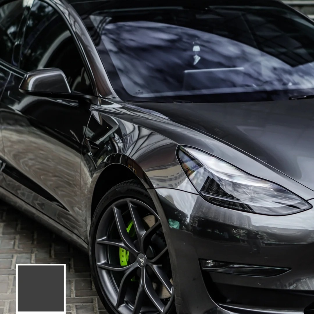 TPU Liquid Metallic Ebony Gray Paint Protection Film