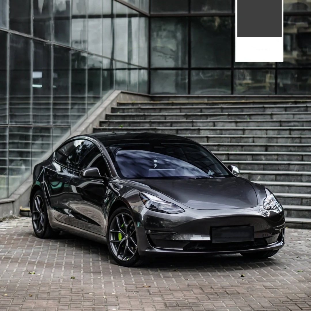 TPU Liquid Metallic Ebony Gray Paint Protection Film