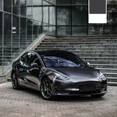 TPU Liquid Metallic Ebony Gray Paint Protection Film 02
