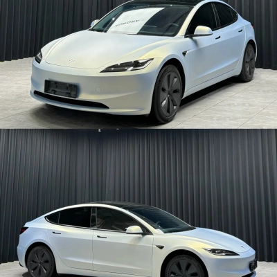 TPU Matte Blue Charm Gold Paint Protection Film 02