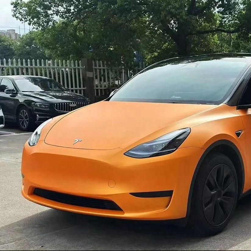 TPU Matte Shining Orange Paint Protection Film