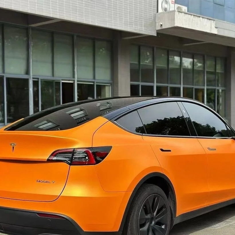 TPU Matte Shining Orange Paint Protection Film