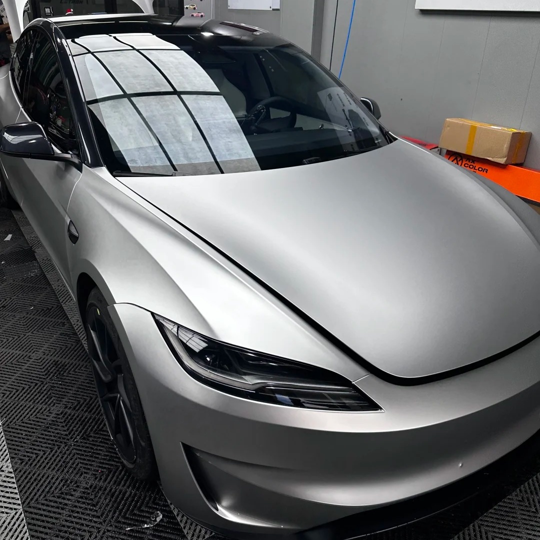 TPU Satin Liquid Metallic Star Silver Paint Protection Film