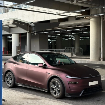 TPU UItra-Matte Electroplate Purple Paint Protection Film 02