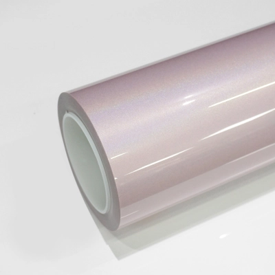 TPU Gloss Laser Light Pink Paint Protection Film 01