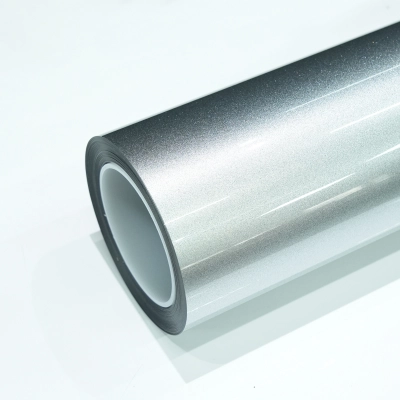 TPU Gloss Reflective Shining Silver Paint Protection Film 01