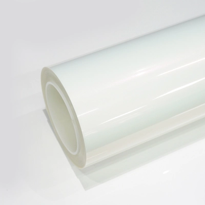 TPU Glossy Diamond White Pink Paint Protection Film 01