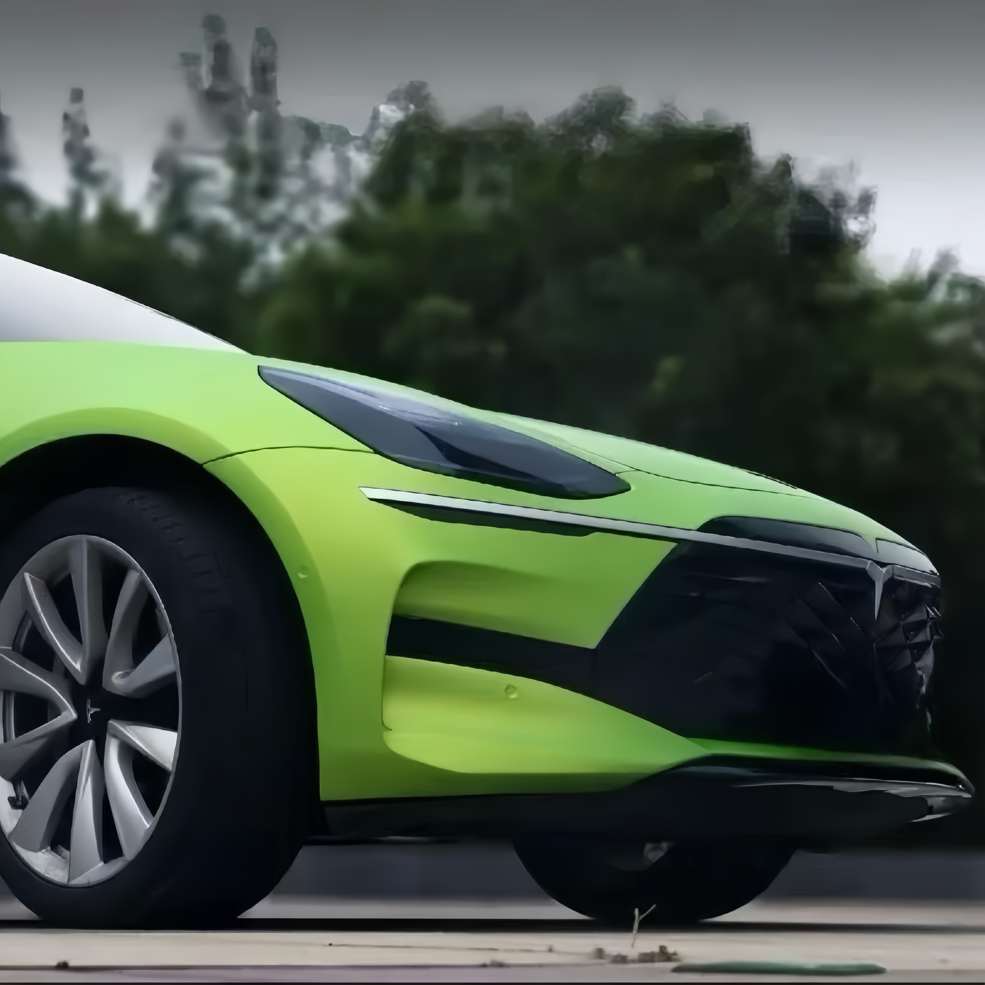 TPU Matte Metallic STO Track Gold Green Paint Protection Film