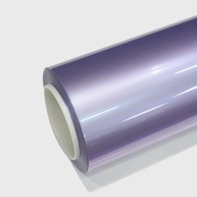TPU Metallic Gloss Crystal Silver Phantom Purple Paint Protection Film 01
