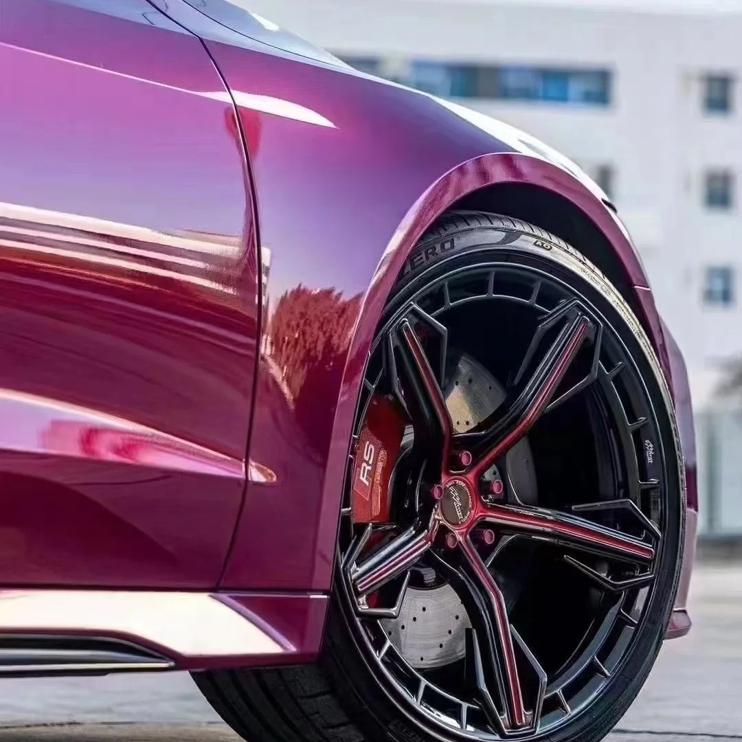 PET Berry Purple Car Vinyl Wrap