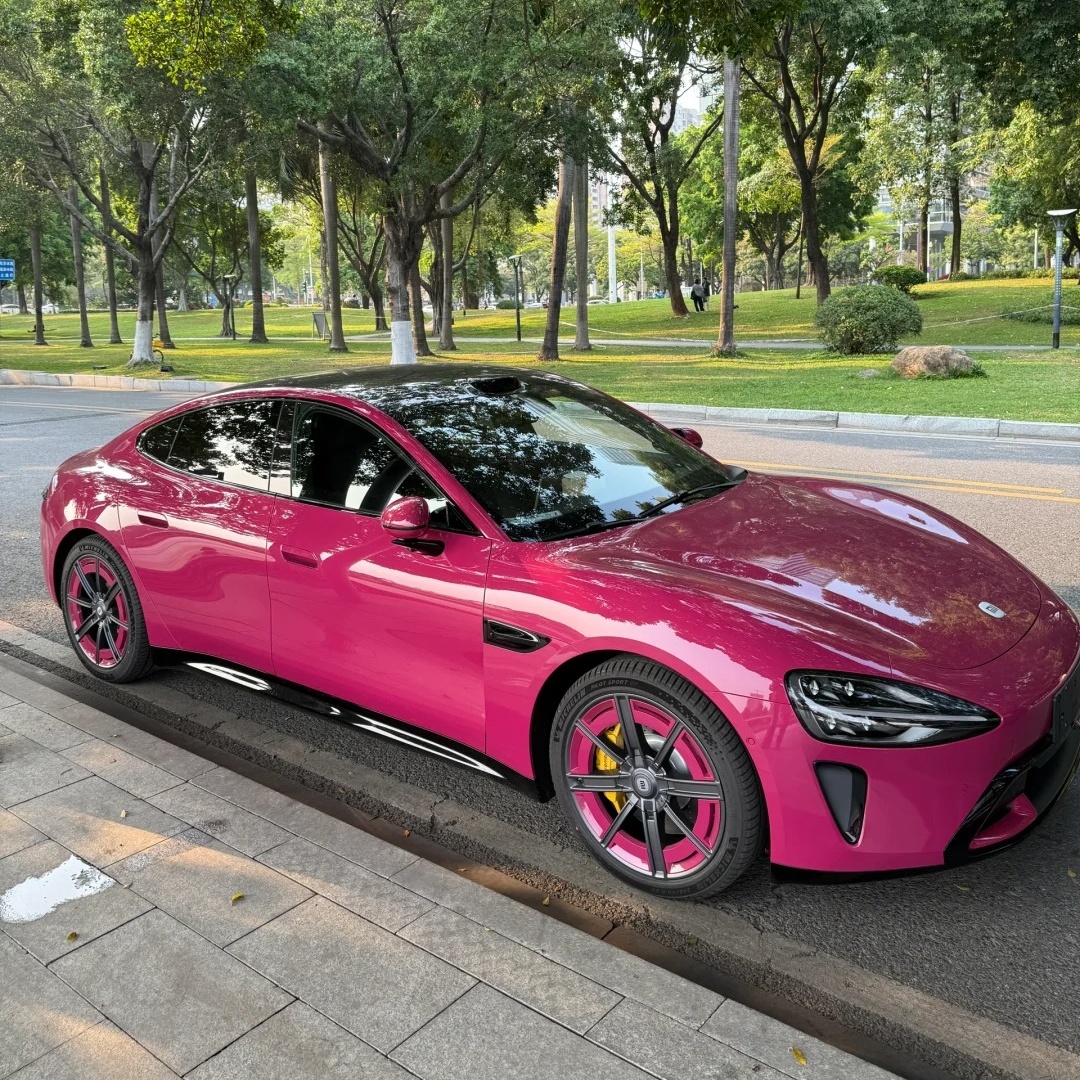 TPU Brilliant Magenta Red Paint Protection Film