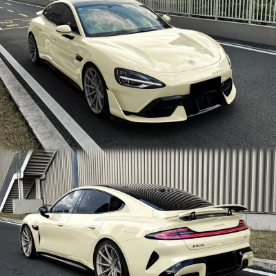 TPU Cream Yellow Paint Protection Film 02