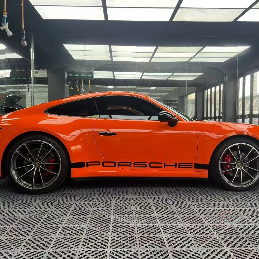 TPU Crystal Orange Red Paint Protection Film