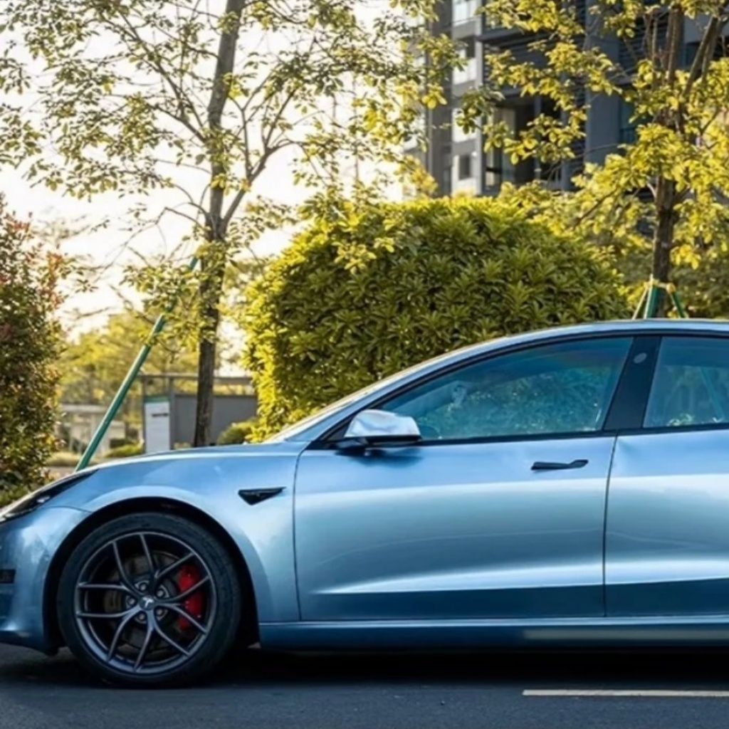 TPU Glacier Blue T Paint Protection Film