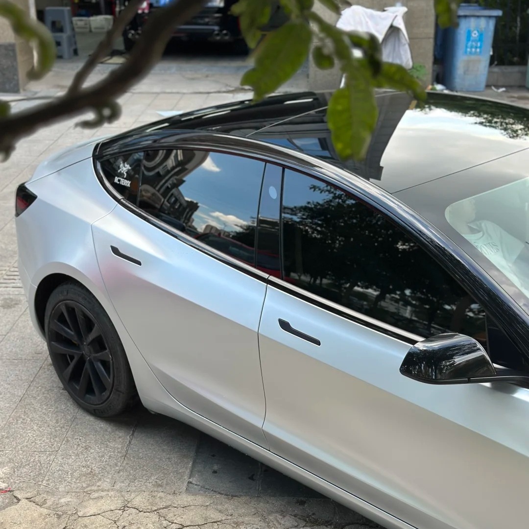 Matte Metallic Metal Silver Car Vinyl Wrap