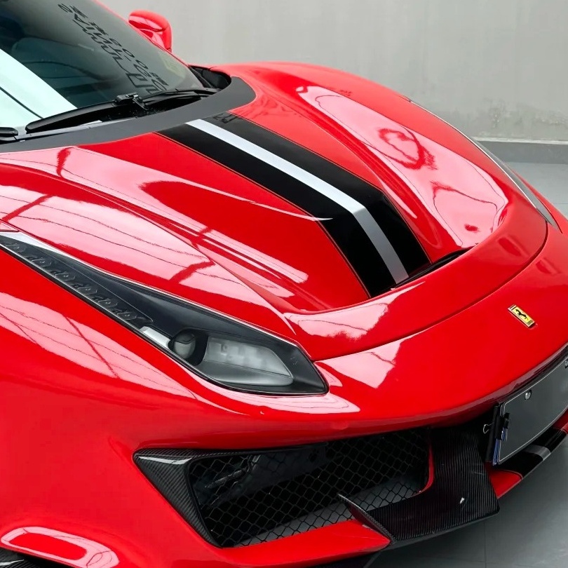 TPU Gloss Renovatting Ferrari Red Paint Protection Film