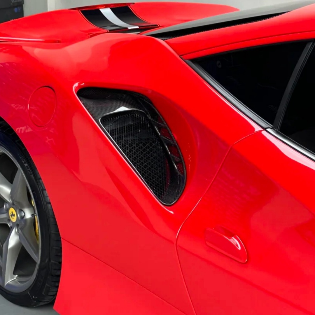 TPU Gloss Renovatting Ferrari Red Paint Protection Film
