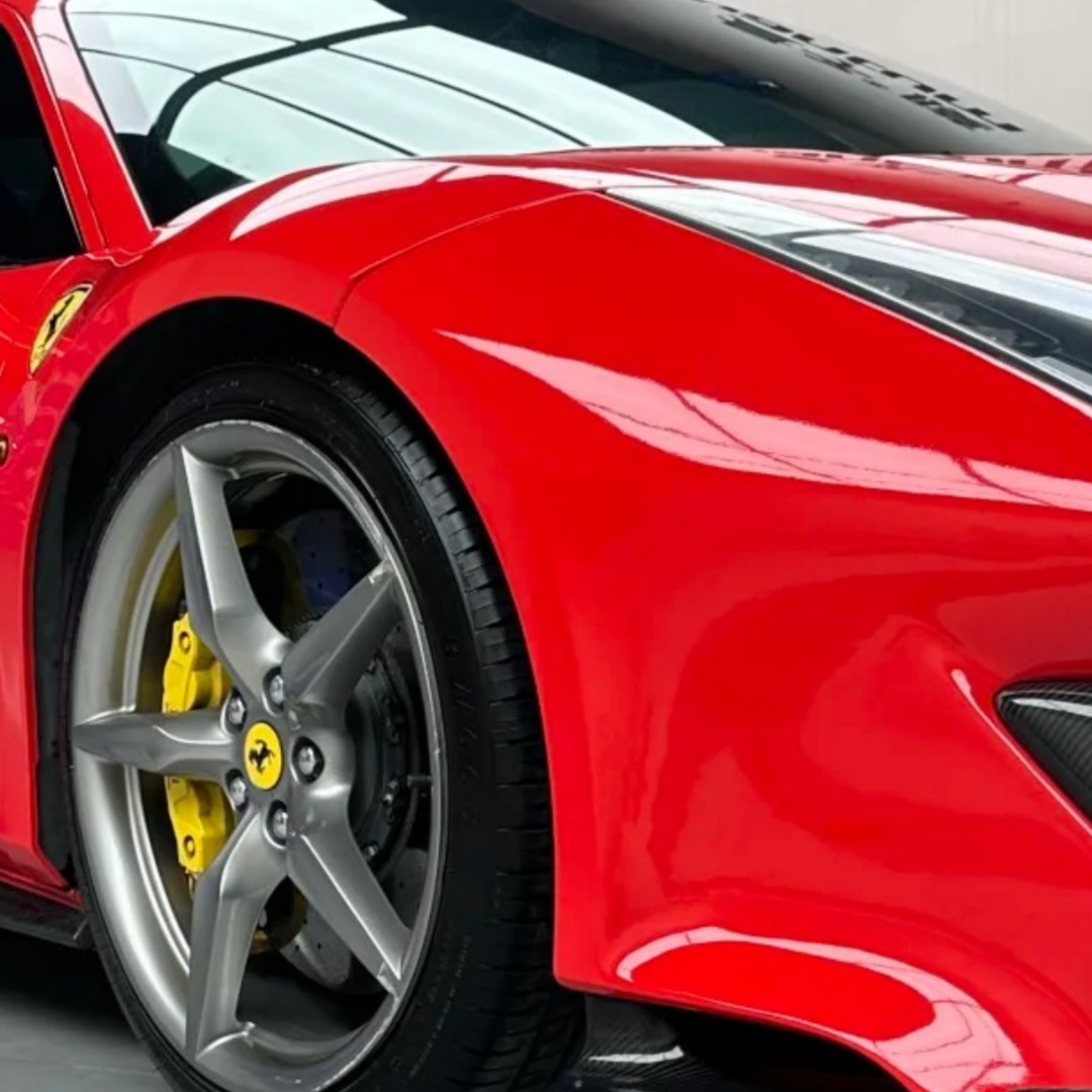 TPU Gloss Renovatting Ferrari Red Paint Protection Film