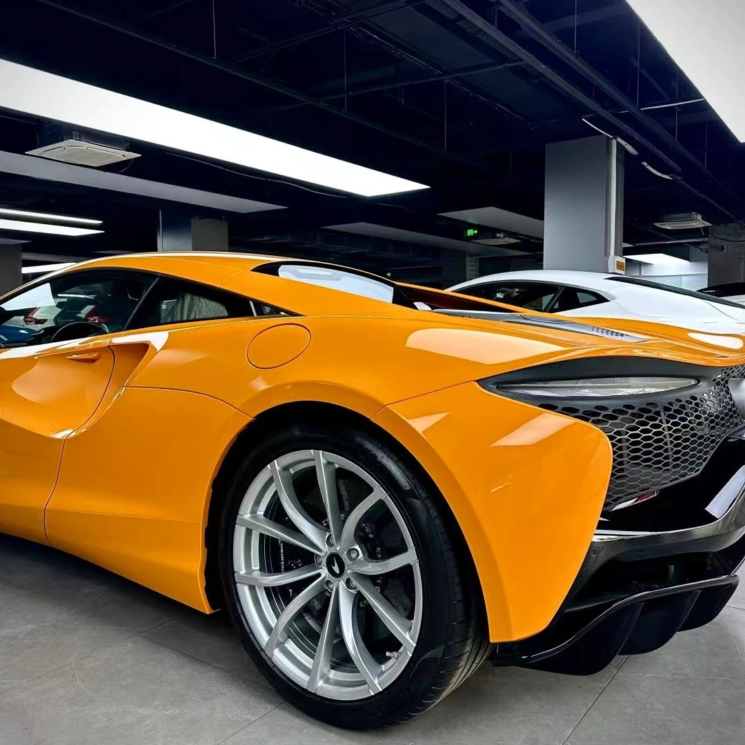 TPU McLaren Orange Paint Protection Film