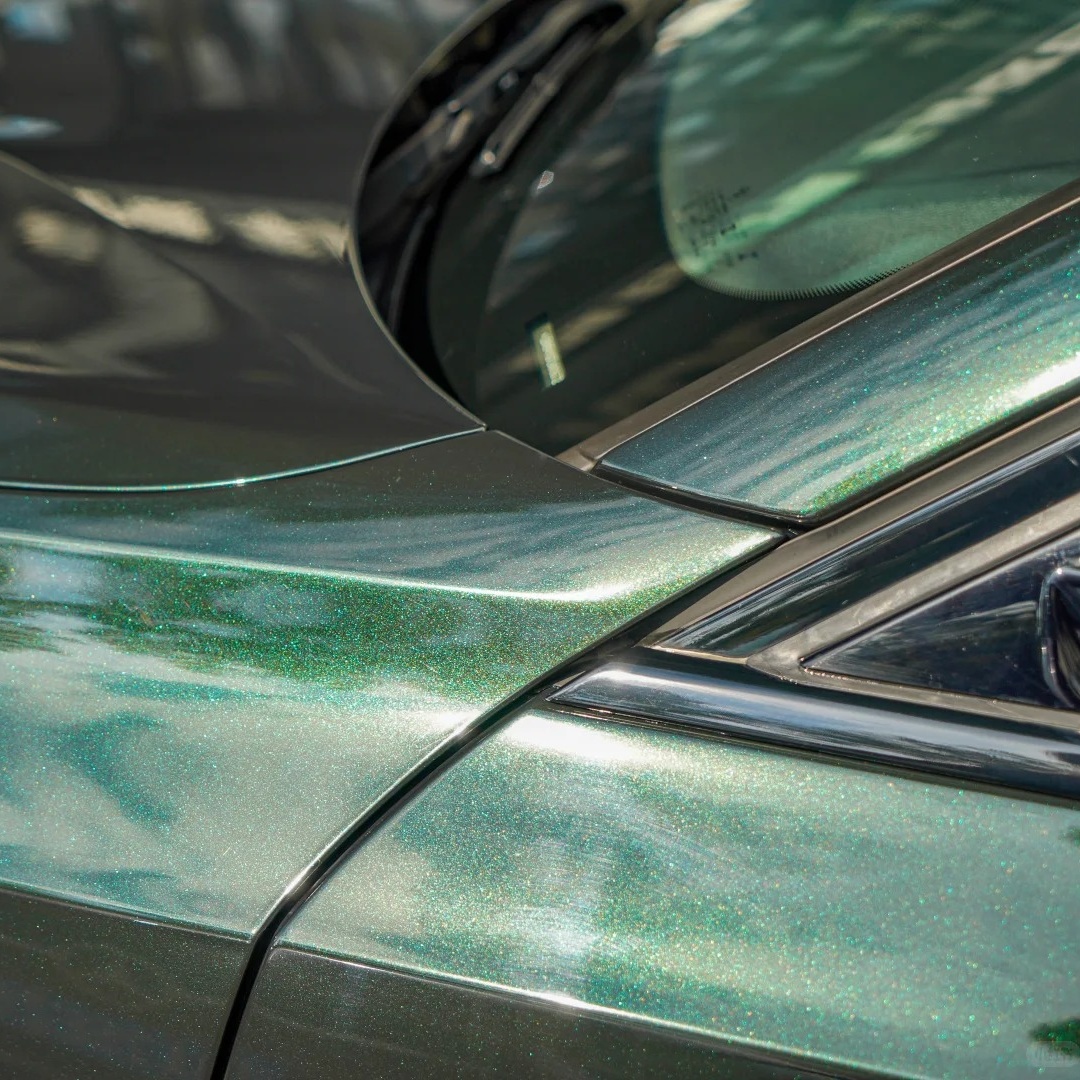 Gloss Benz Emerald Green Car Vinyl Wrap