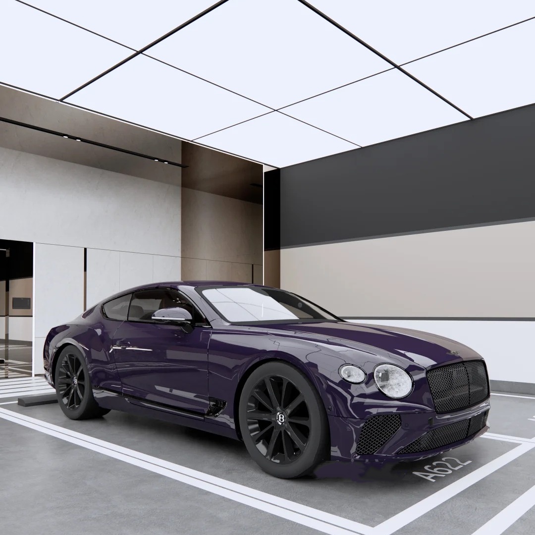 TPU Gloss Grey Violet Paint Protection Film