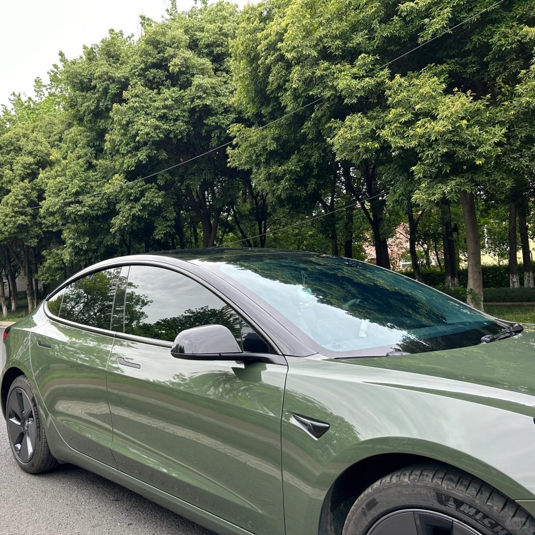 TPU Crystal Army Green Paint Protection Film