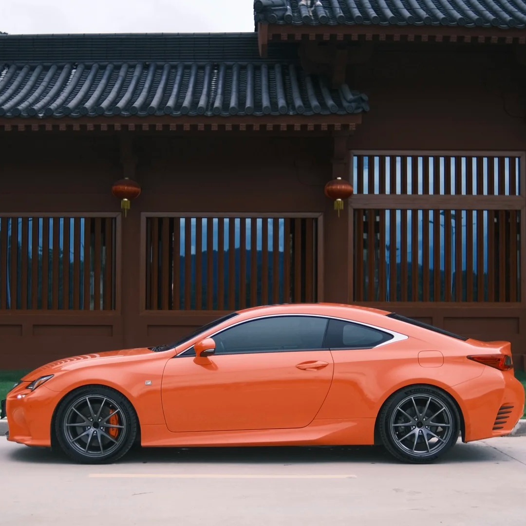 Super Gloss Orange Car Vinyl Wrap