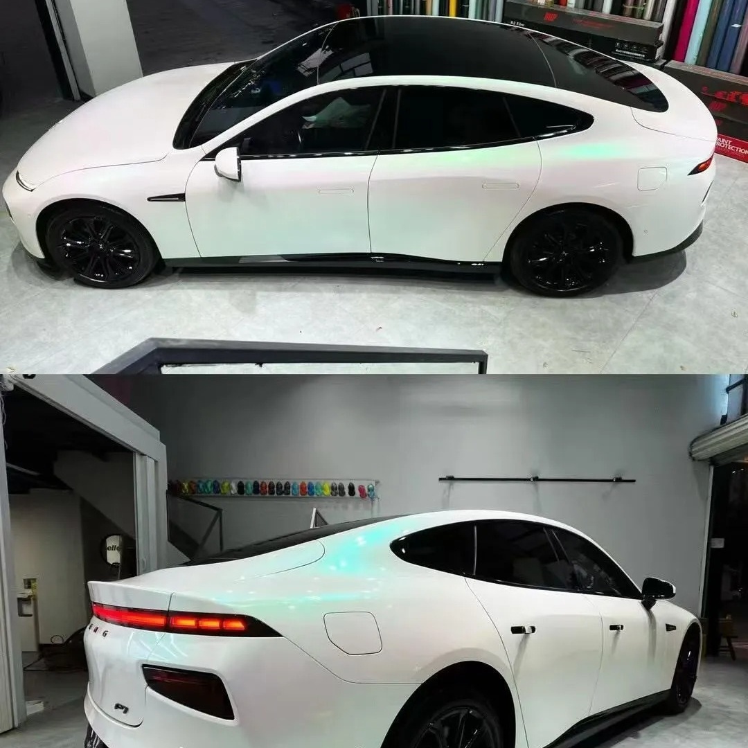 TPU Aurora Frost White Paint Protection Film