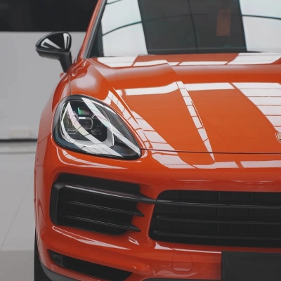 TPU Lava Orange Paint Protection Film 02