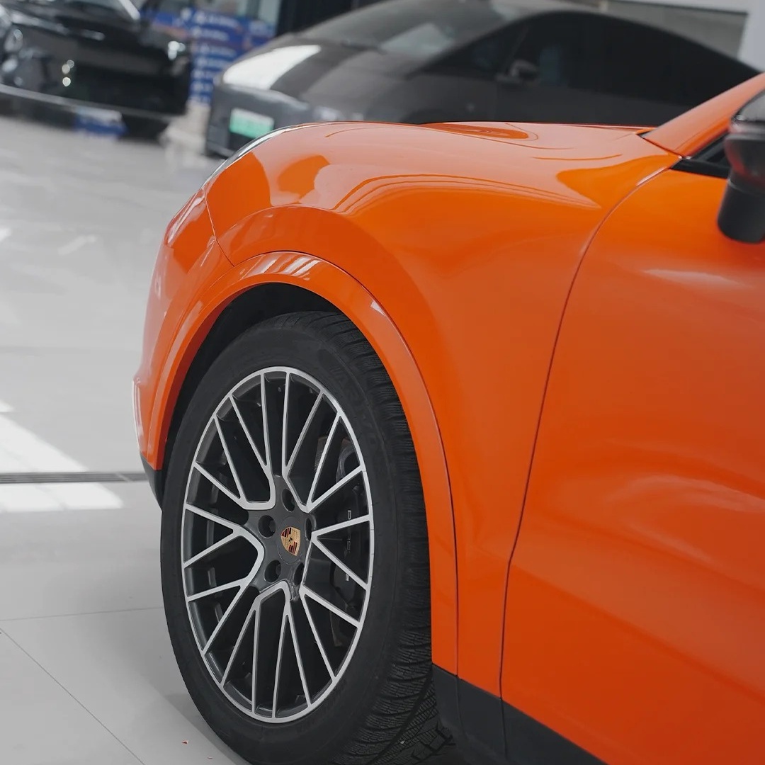 TPU Lava Orange Paint Protection Film