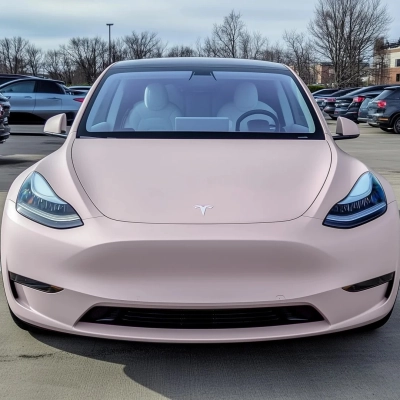 TPU Matte Liquid Metallic Shell Pink Paint Protection Film 02