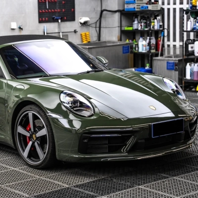 TPU Black Olive Green Paint Protection Film 02