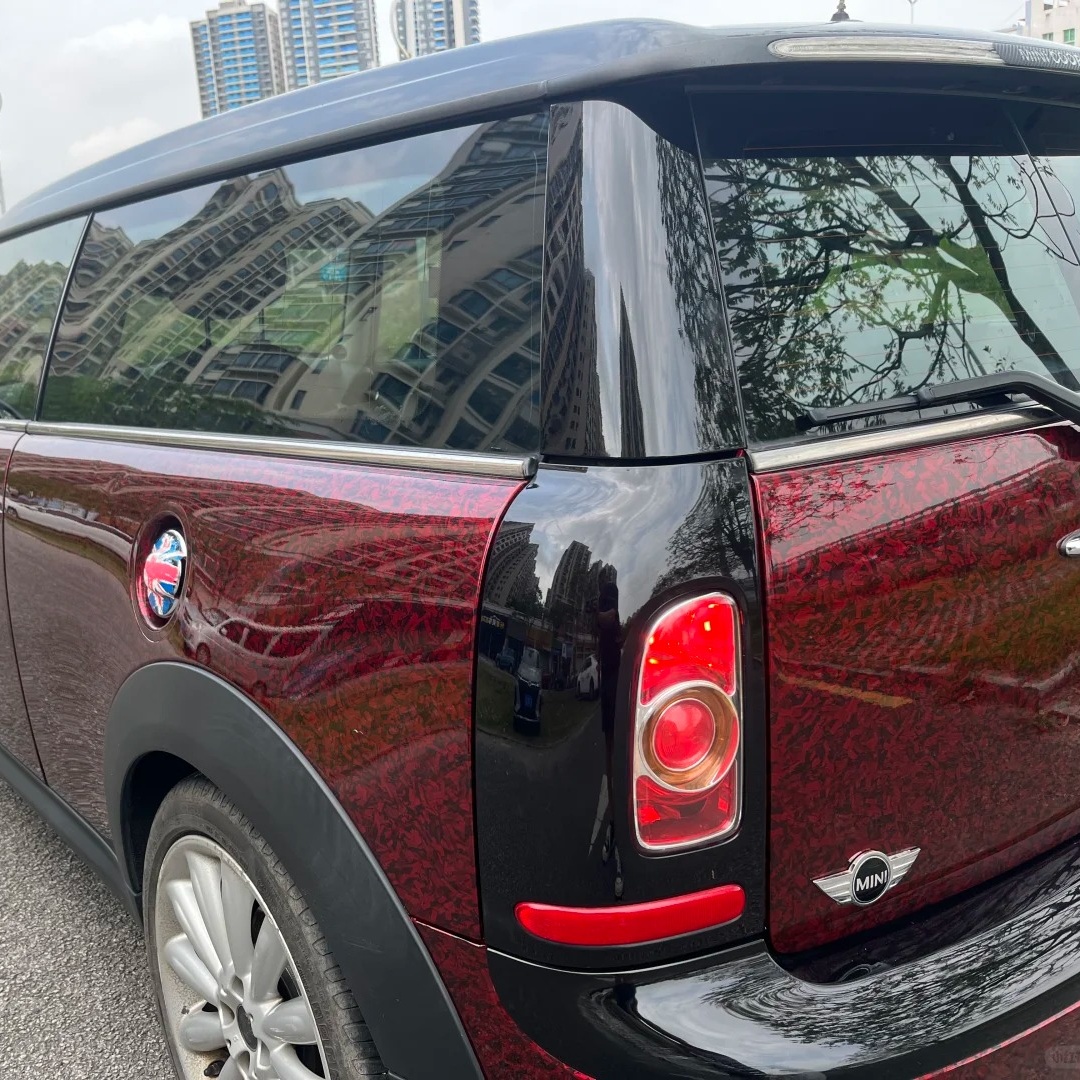 TPU Flower Carbon Red Paint Protection Film