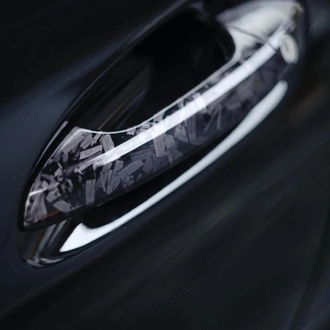 TPU Flower Carbon Silver Paint Protection Film