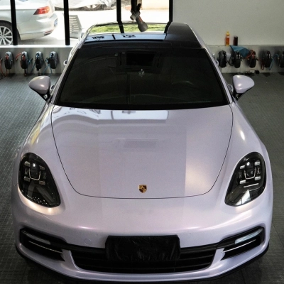 TPU Medium Cold Starry Sky Pink Paint Protection Film 02