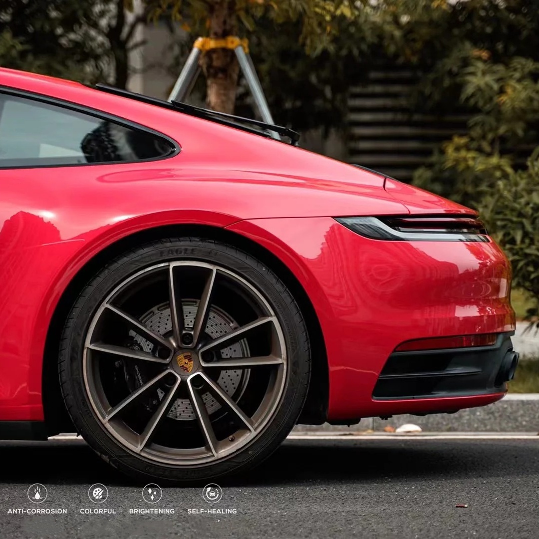 TPU Strawberry Red Paint Protection Film