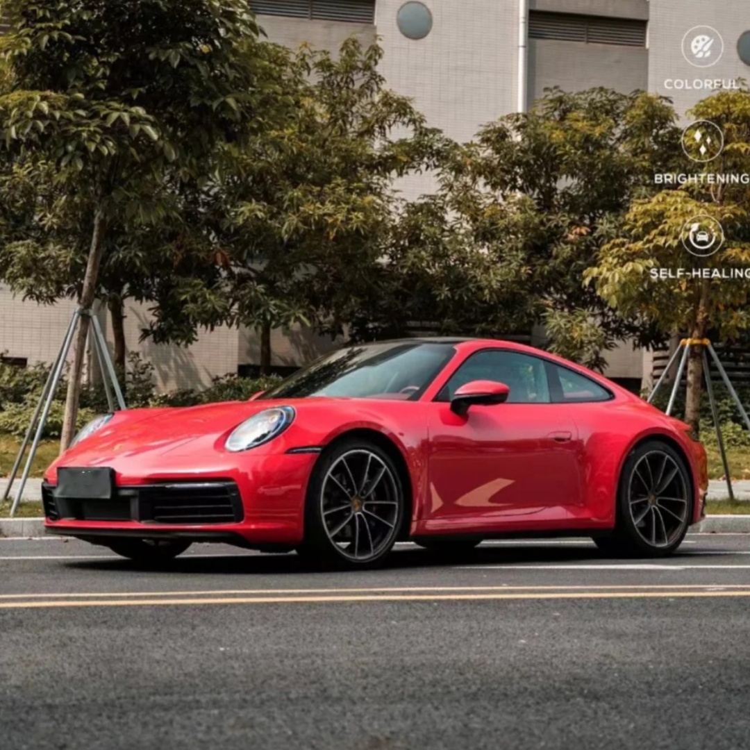 TPU Strawberry Red Paint Protection Film