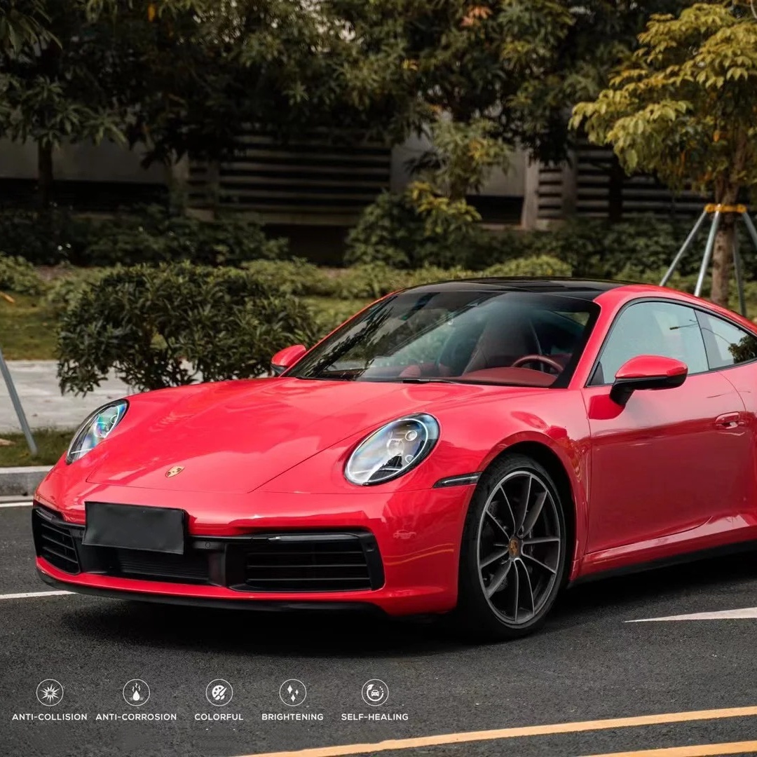 TPU Strawberry Red Paint Protection Film