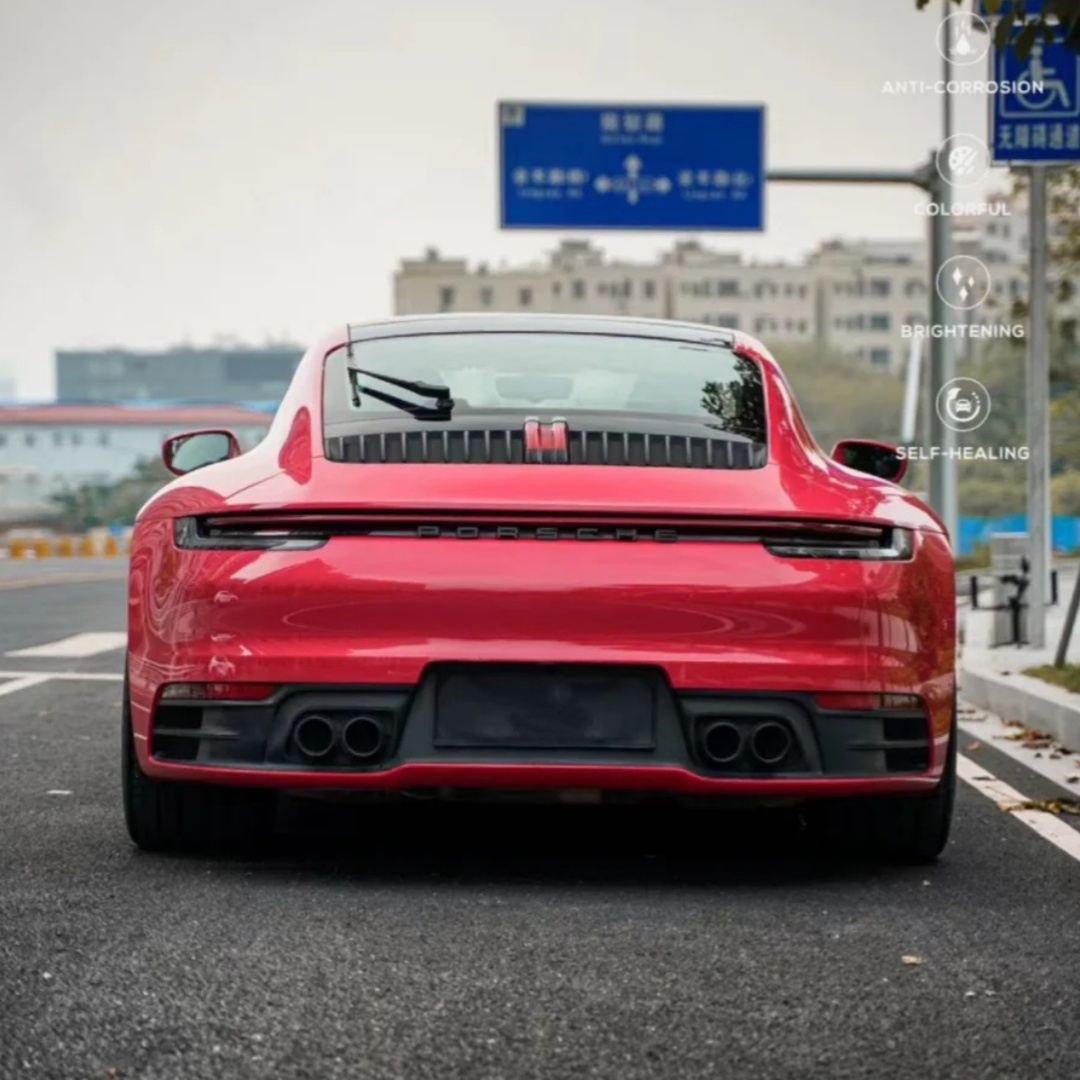 TPU Strawberry Red Paint Protection Film