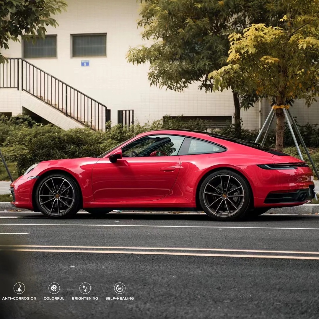 TPU Strawberry Red Paint Protection Film