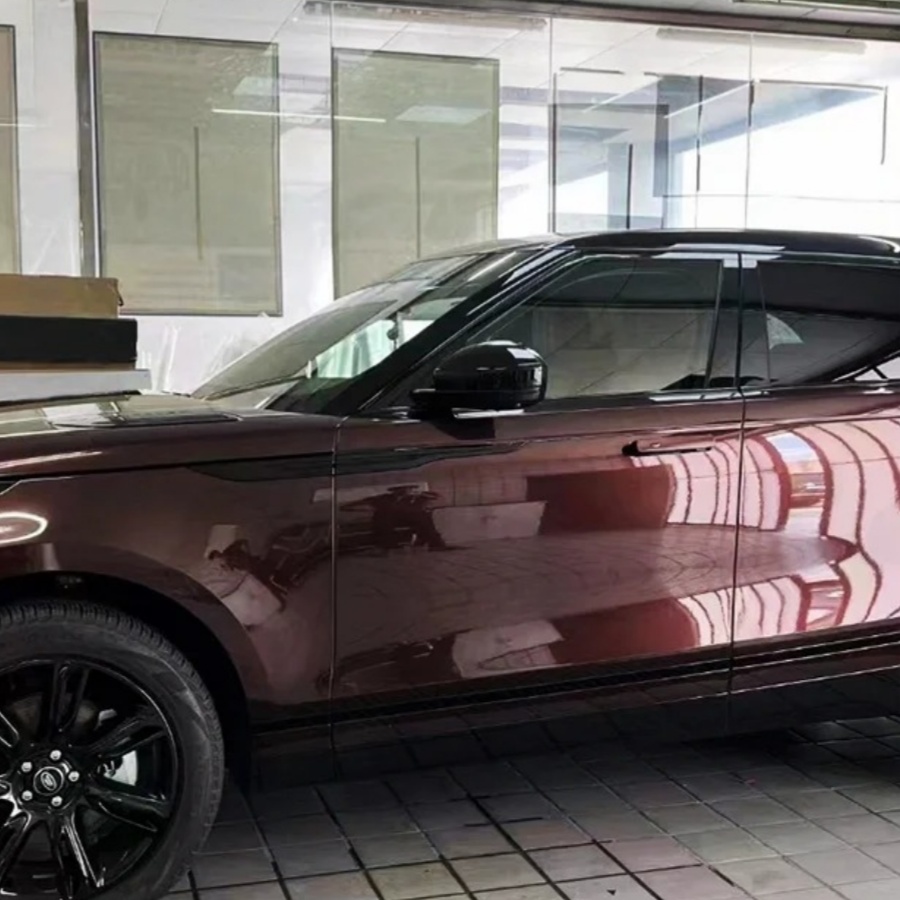 TPU Brocade Red Paint Protection Film