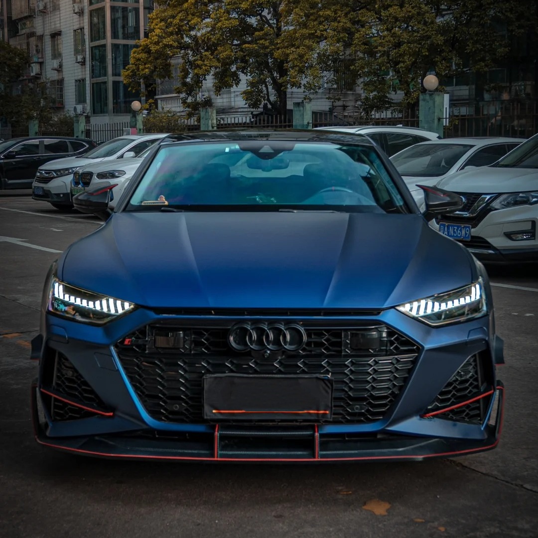 TPU Matte Magic Flame Dark Blue Paint Protection Film