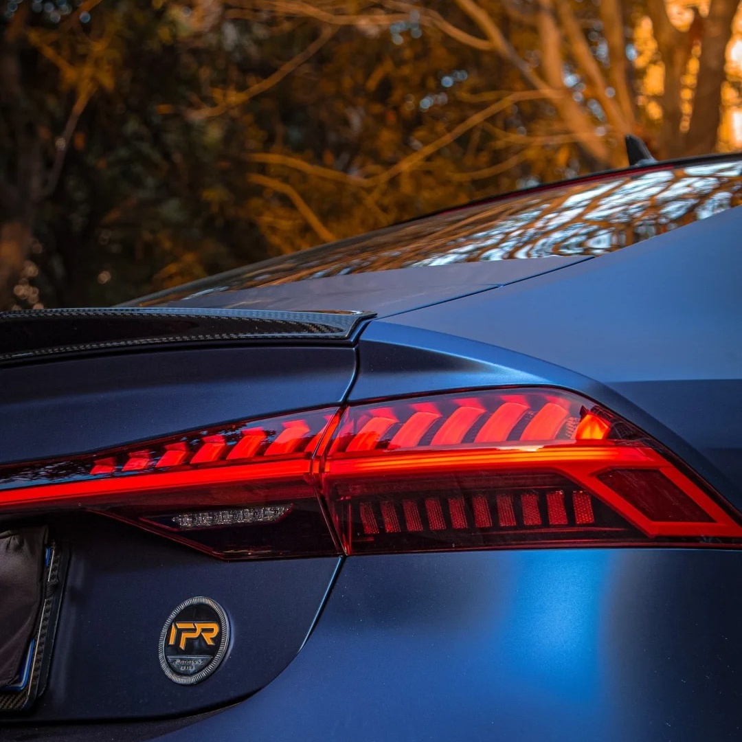 TPU Matte Magic Flame Dark Blue Paint Protection Film