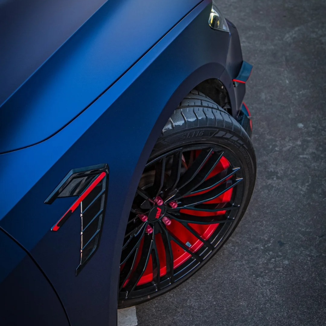 TPU Matte Magic Flame Dark Blue Paint Protection Film